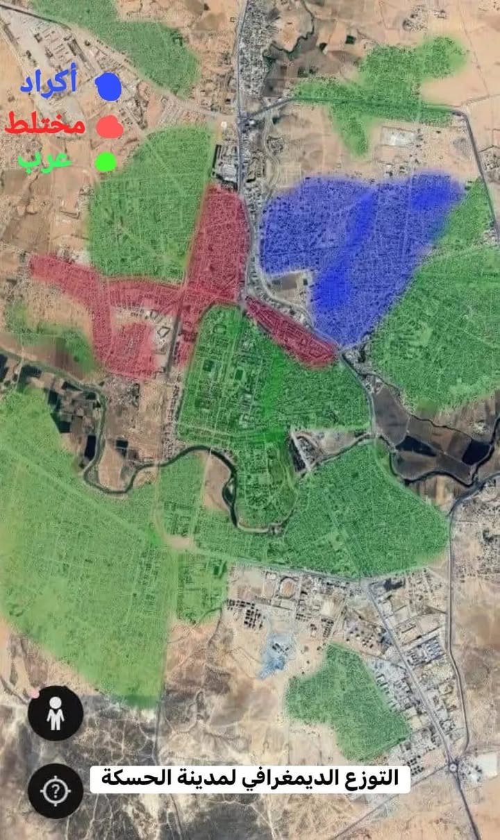 #حسكتنا_ماننطيها
التوزع الديموغرافي للسكان في مدينة الحسكة...

#عاشت_سورية #الجمهورية_العربية_السوري...