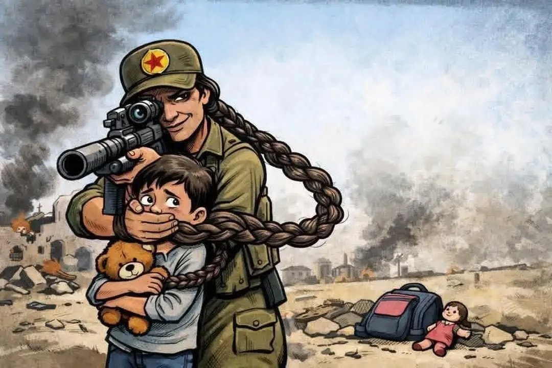 قسد\پي كي كي تخطف وتعتقل أطفـ.ـالنا...
SDF/P. K. K. K kidnaps and detain our ch. i. l. dren...
حرية،...